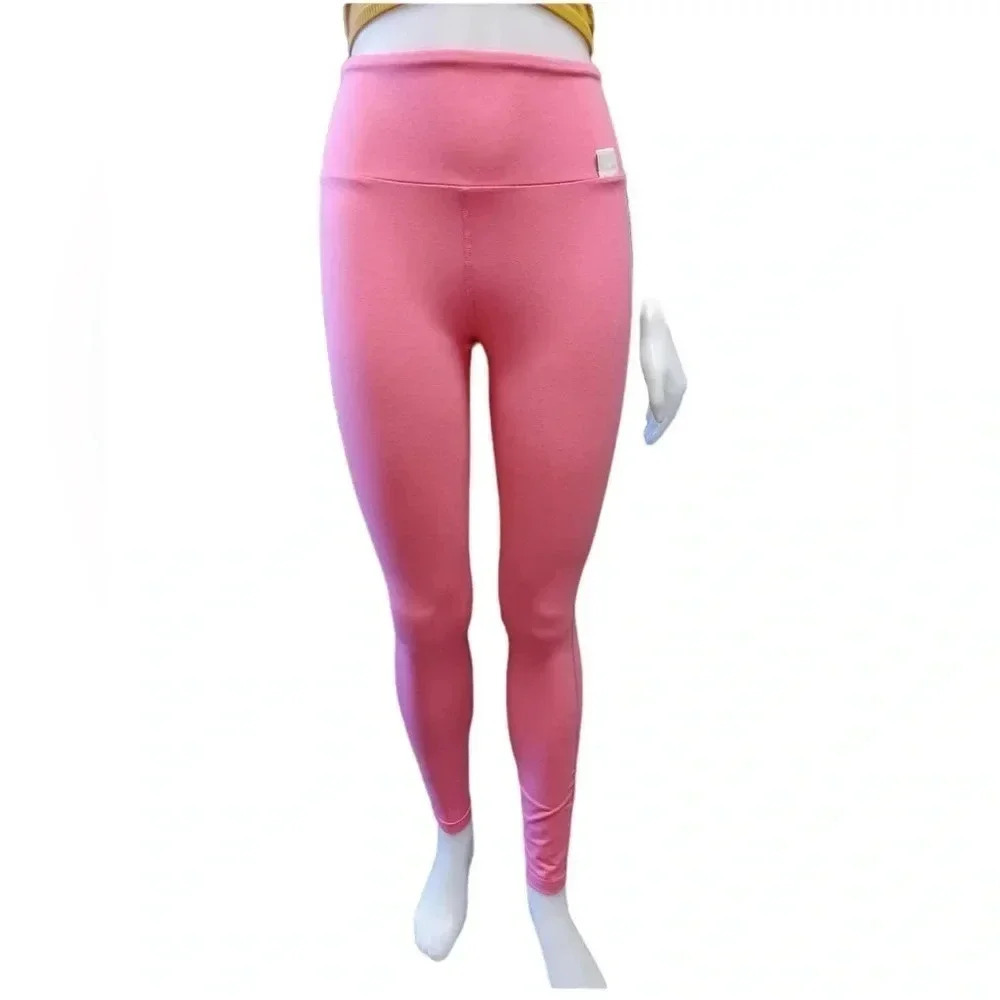Lucy  & Yak Pink High Rise Organic Cotton Leggings Size Small